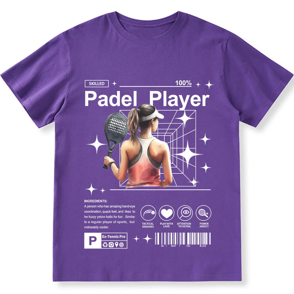 Padel Player Unisex Fit Cotton T-Shirt wearishow