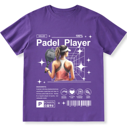 Padel Player Unisex Fit Cotton T-Shirt wearishow