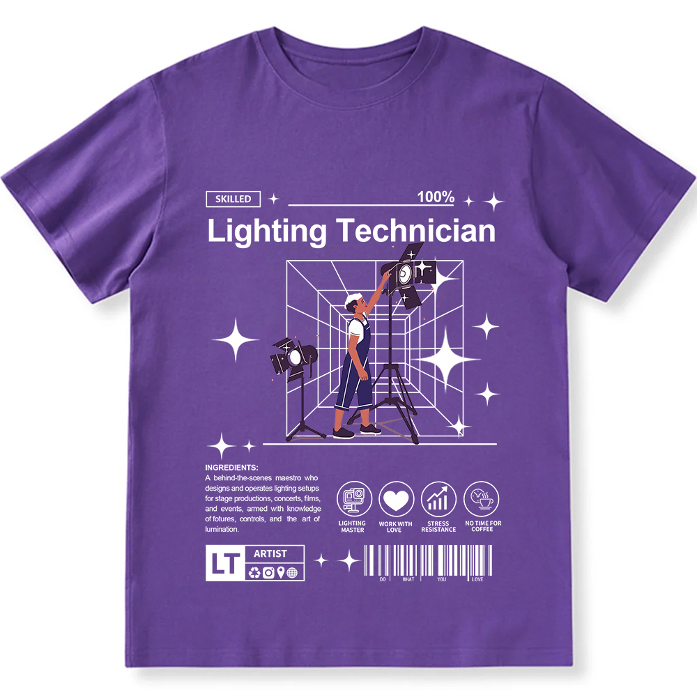 Lighting Technician Unisex Fit Cotton T-Shirt wearishow