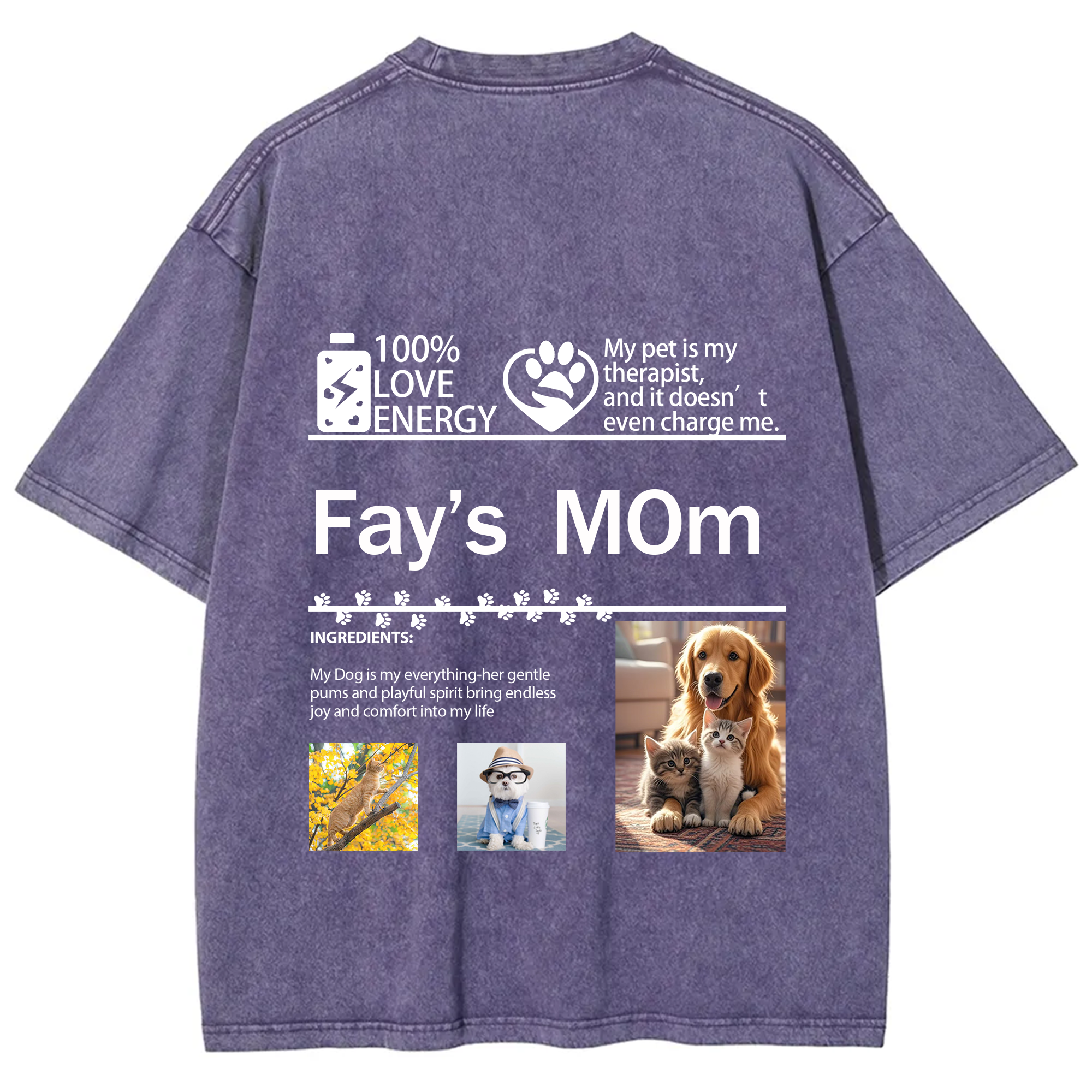 Pet Photo Creative Customized Unisex T-shirt