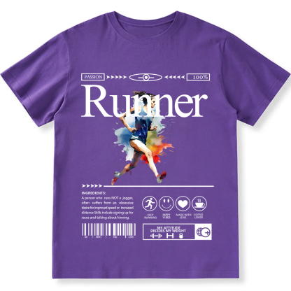 Runner Unisex Fit Cotton T-Shirt wearishow