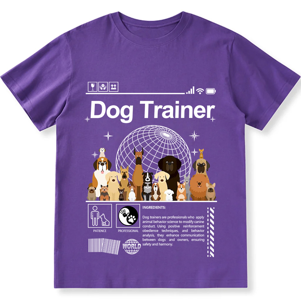 Dog Trainer Unisex Fit Cotton T-Shirt wearishow