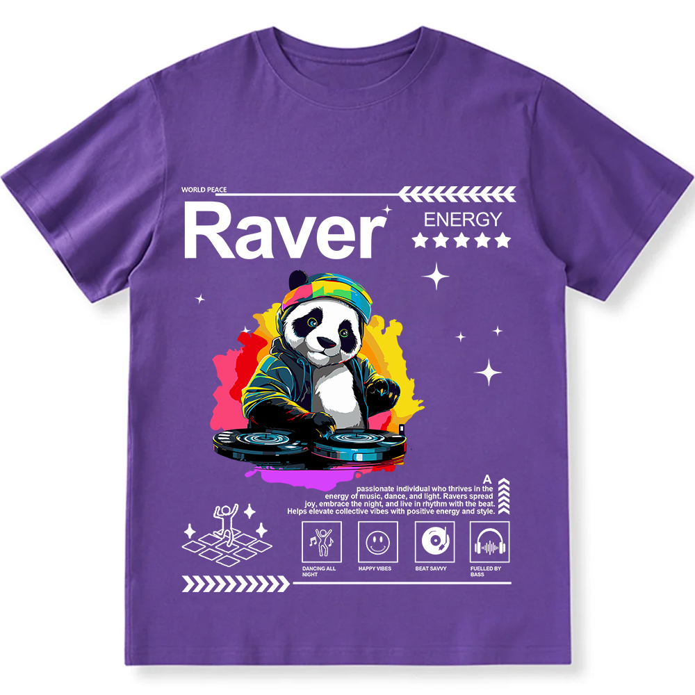 Raver Unisex Fit Cotton T-Shirt wearishow