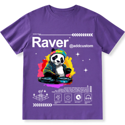 Addcustom Raver Unisex Fit Cotton T-Shirt wearishow