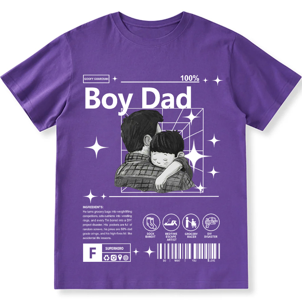 Boy Dad Unisex Fit Cotton T-Shirt wearishow