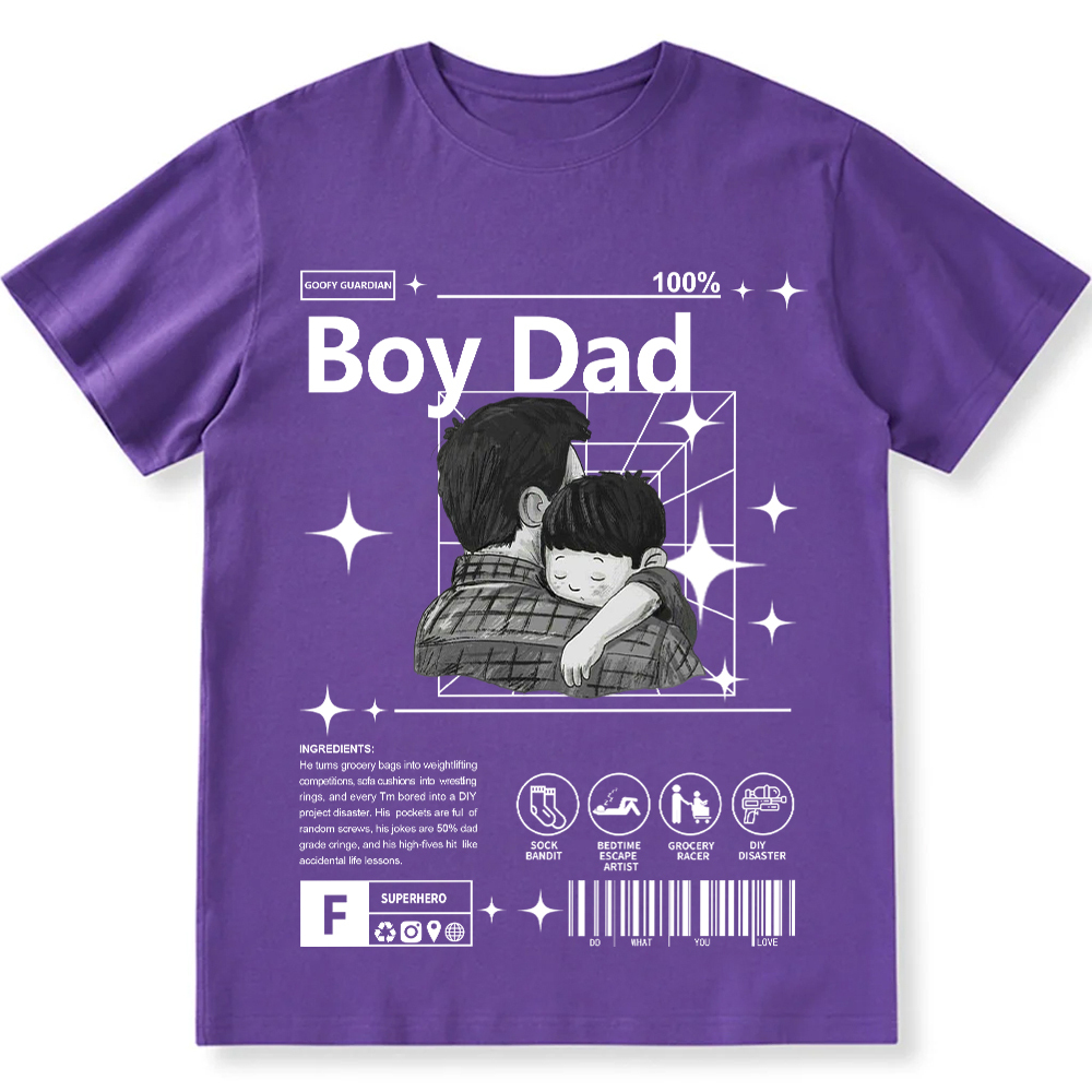Boy Dad Unisex Fit Cotton T-Shirt wearishow