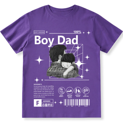 Boy Dad Unisex Fit Cotton T-Shirt wearishow
