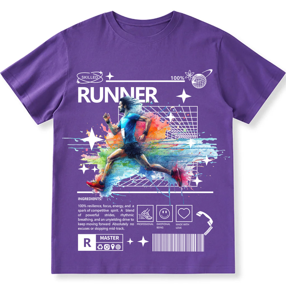 Runner Unisex Fit Cotton T-Shirt wearishow
