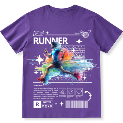 Runner Unisex Fit Cotton T-Shirt wearishow