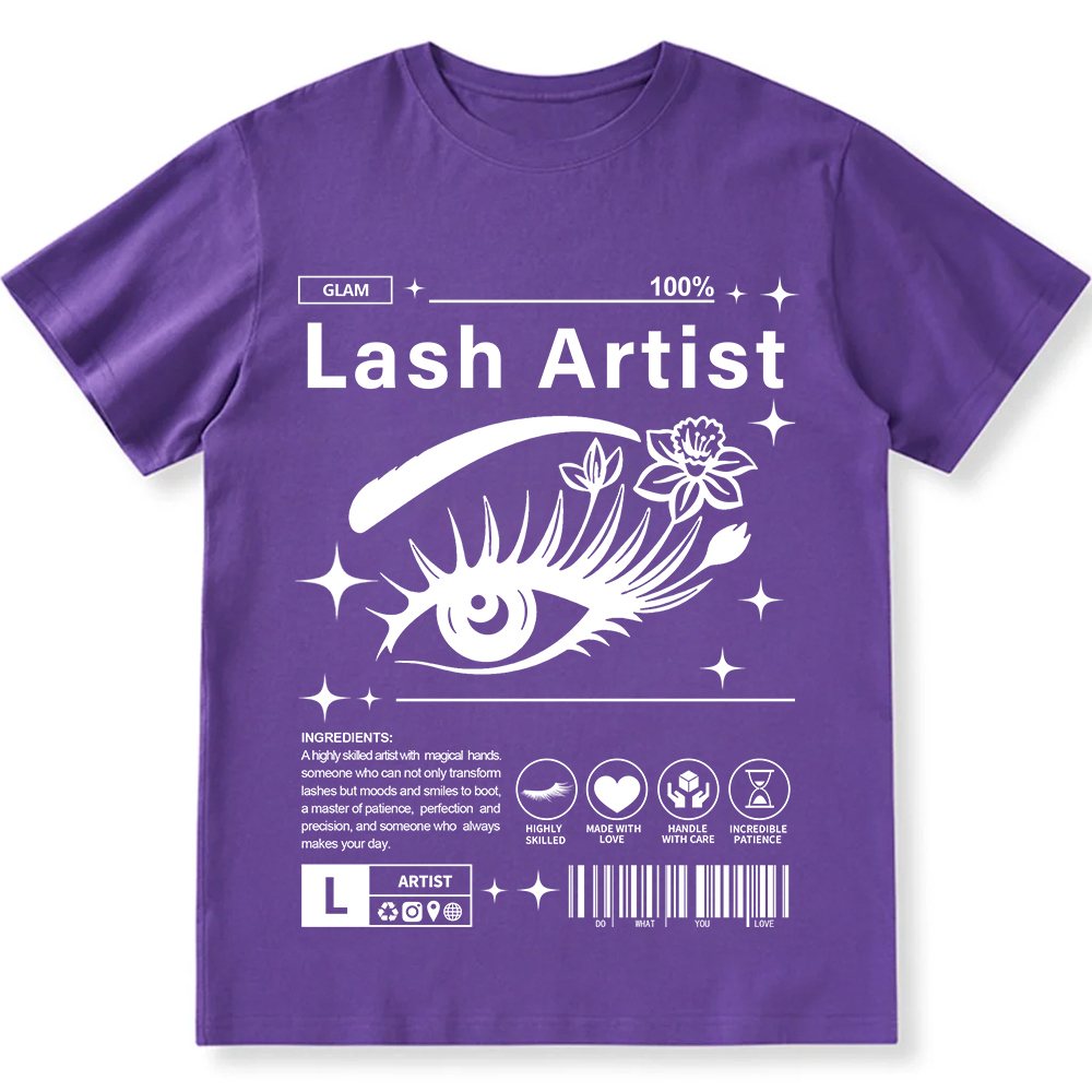 Lash Artist Unisex Fit Cotton T-Shirt wearishow