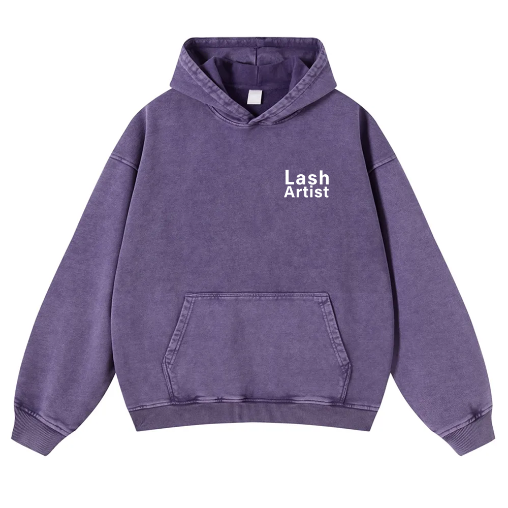 Lash Artist Washed Hoodie wearishow