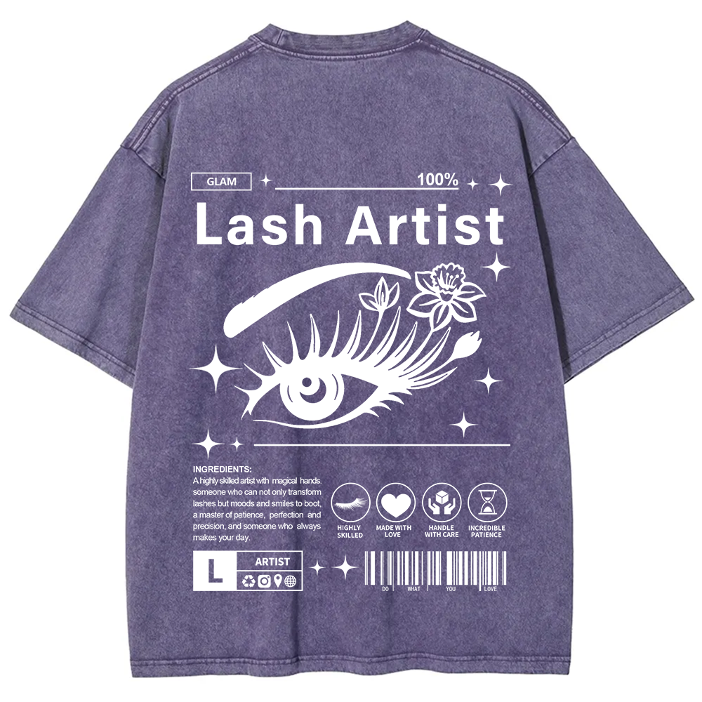 Lash Artist Unisex Fit Washed T-Shirt