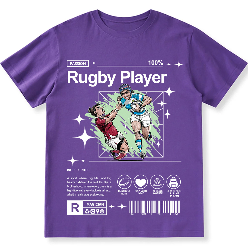 Rugby Player Unisex Fit Cotton T-Shirt wearishow