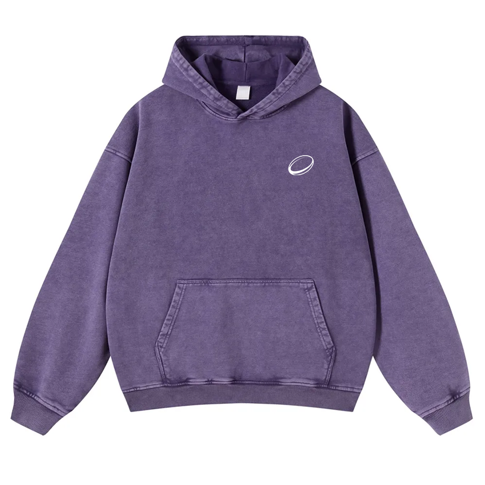 Rugby Player Washed Hoodie wearishow