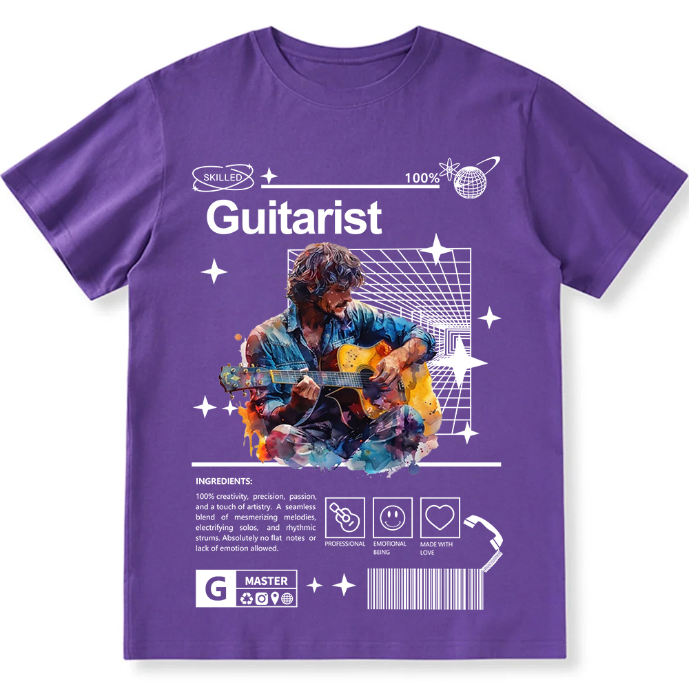 Guitarist Unisex Fit Cotton T-Shirt wearishow