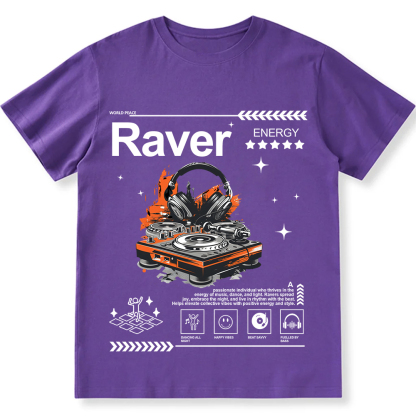 Raver Unisex Fit Cotton T-Shirt wearishow
