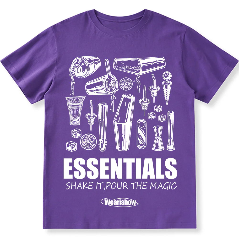 Bartender Essentials Unisex Fit Cotton T-Shirt wearishow