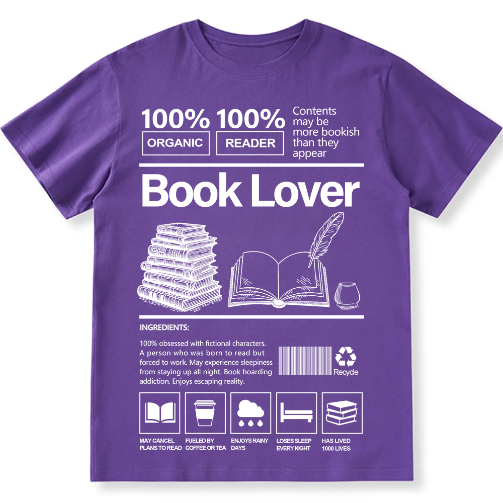 Book Lover Unisex Fit Cotton T-Shirt wearishow