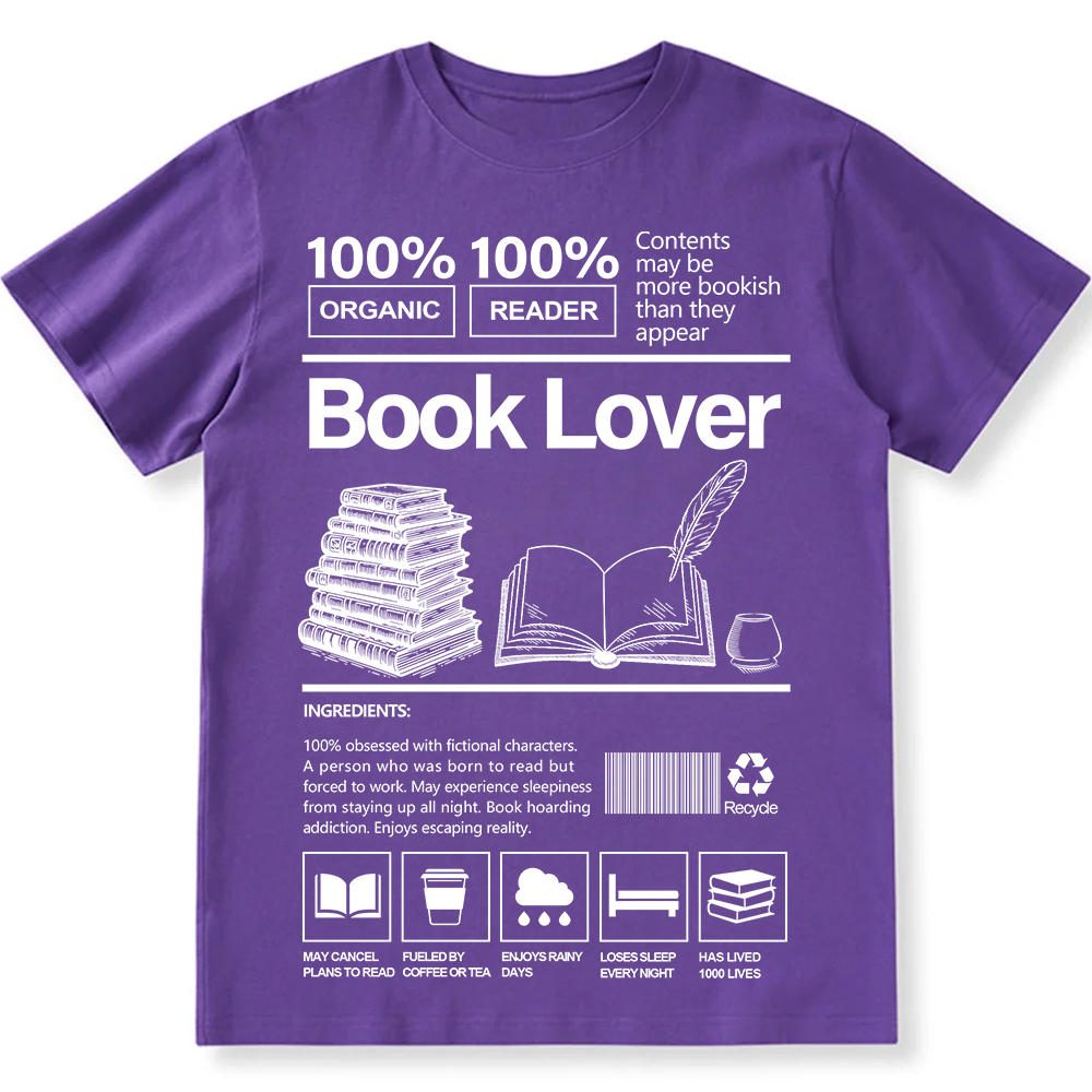 Book Lover Unisex Fit Cotton T-Shirt wearishow