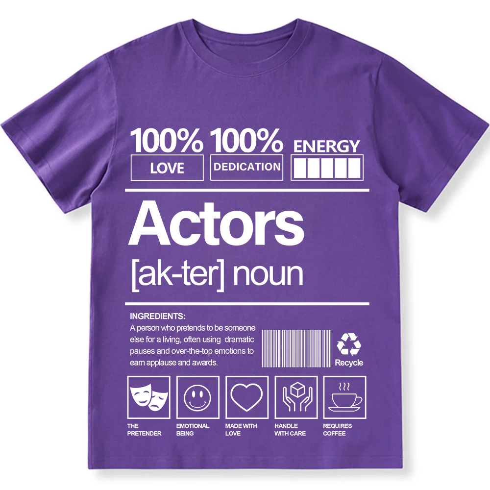 Actors Unisex Fit Cotton T-Shirt wearishow