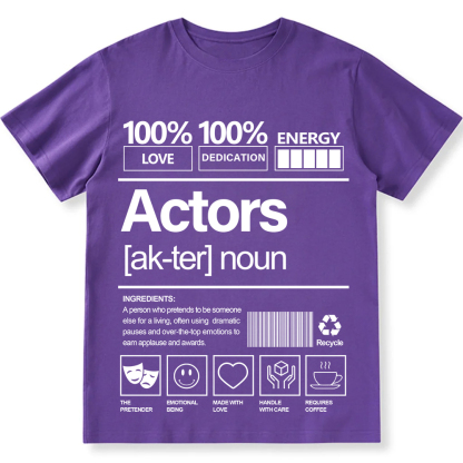 Actors Unisex Fit Cotton T-Shirt wearishow