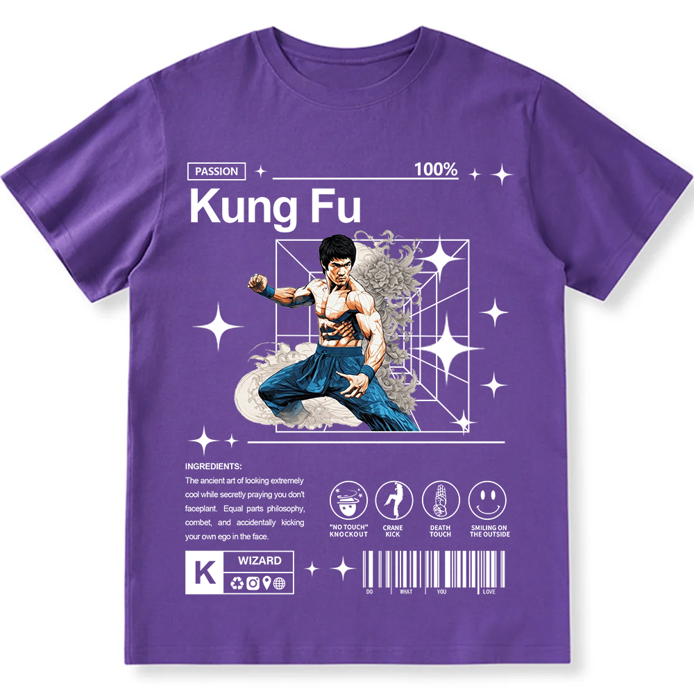 Kung Fu Unisex Fit Cotton T-Shirt wearishow