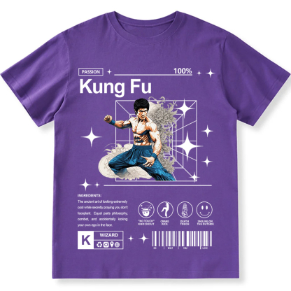 Kung Fu Unisex Fit Cotton T-Shirt wearishow