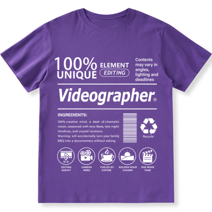 Videographer Unisex Fit Cotton T-Shirt wearishow