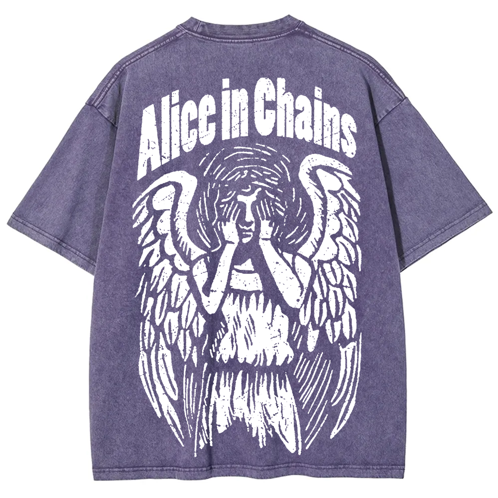 Unisex Vintage Washed Alice In Chains T-Shirt