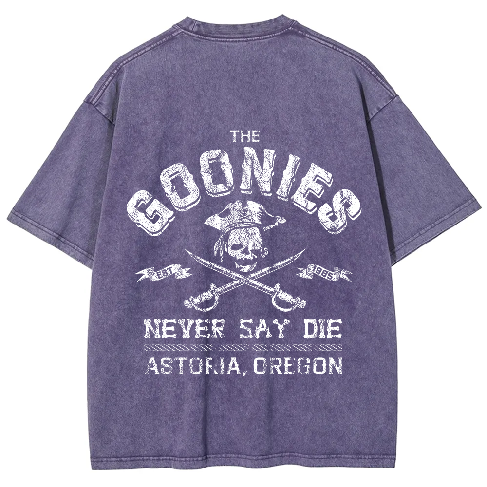 Unisex Vintage Washed The Goonies Never Say Die T-Shirt