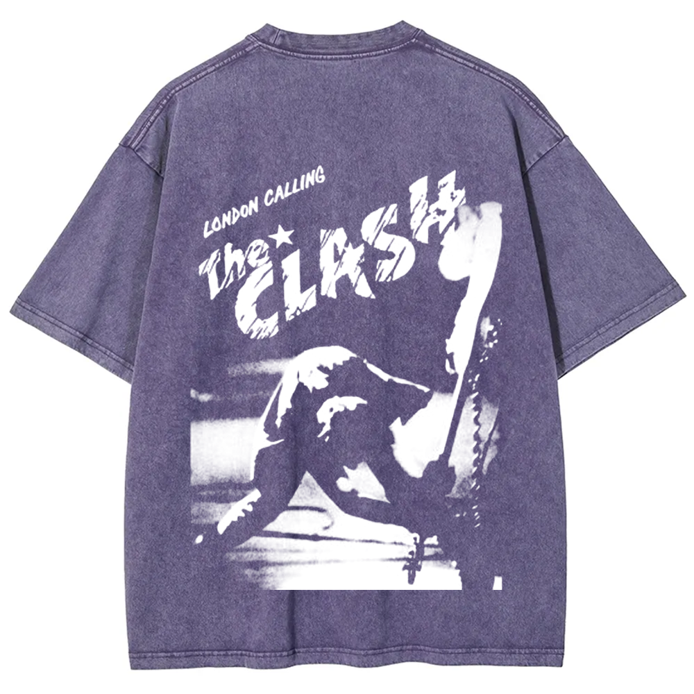 Vintage Washed The Clash Punk Band T-Shirt