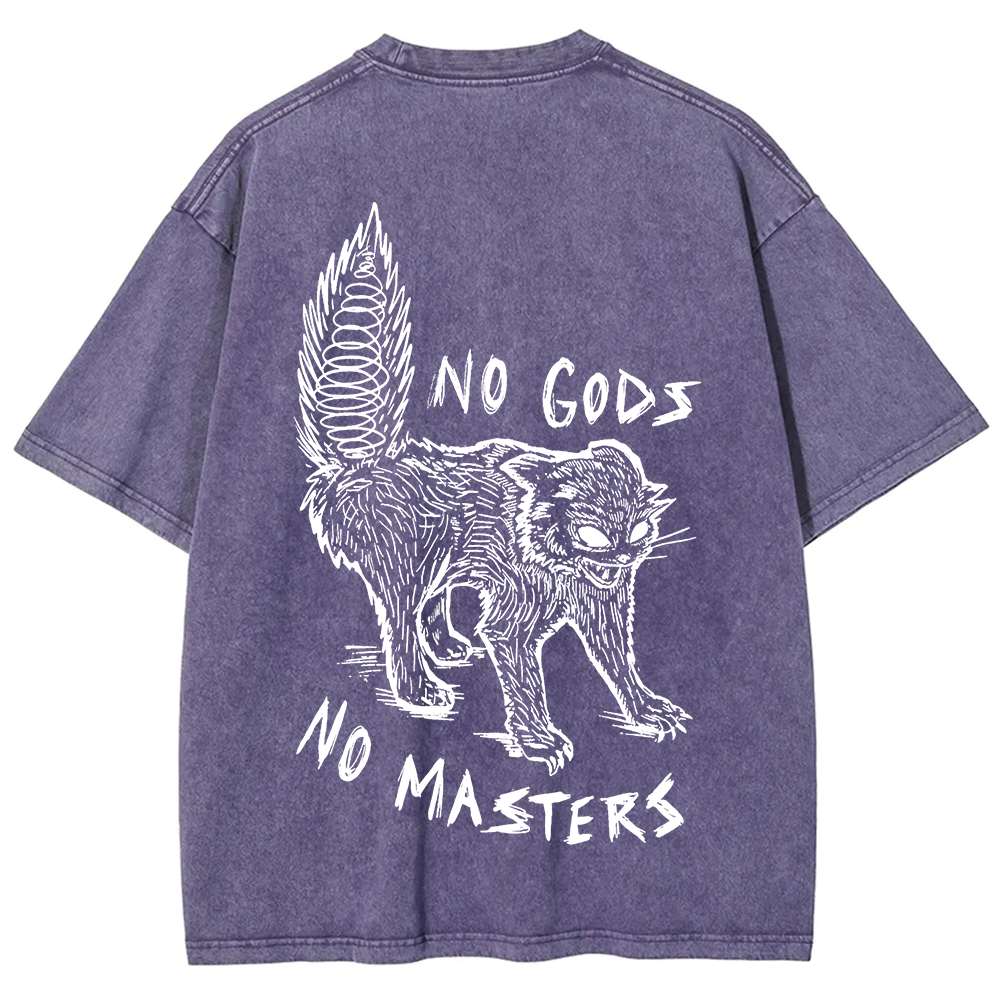 Unisex Vintage Washed No Gods No Masters t-Shirt