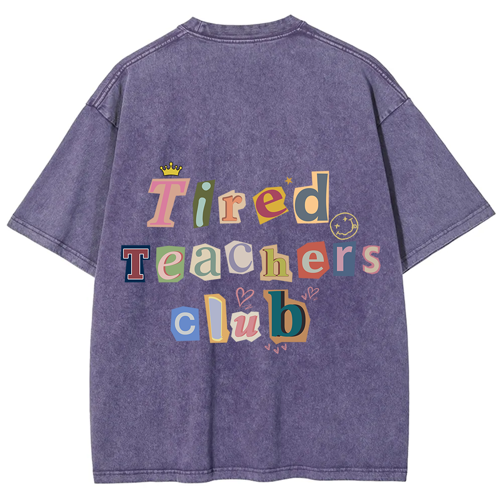 Tired Teachers Club Crop Tops?