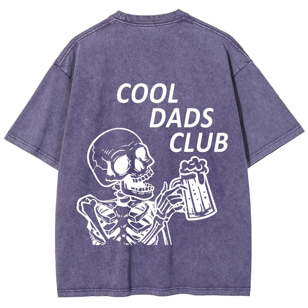 Cool Dads Club Unisex Fit Washed T-Shirt