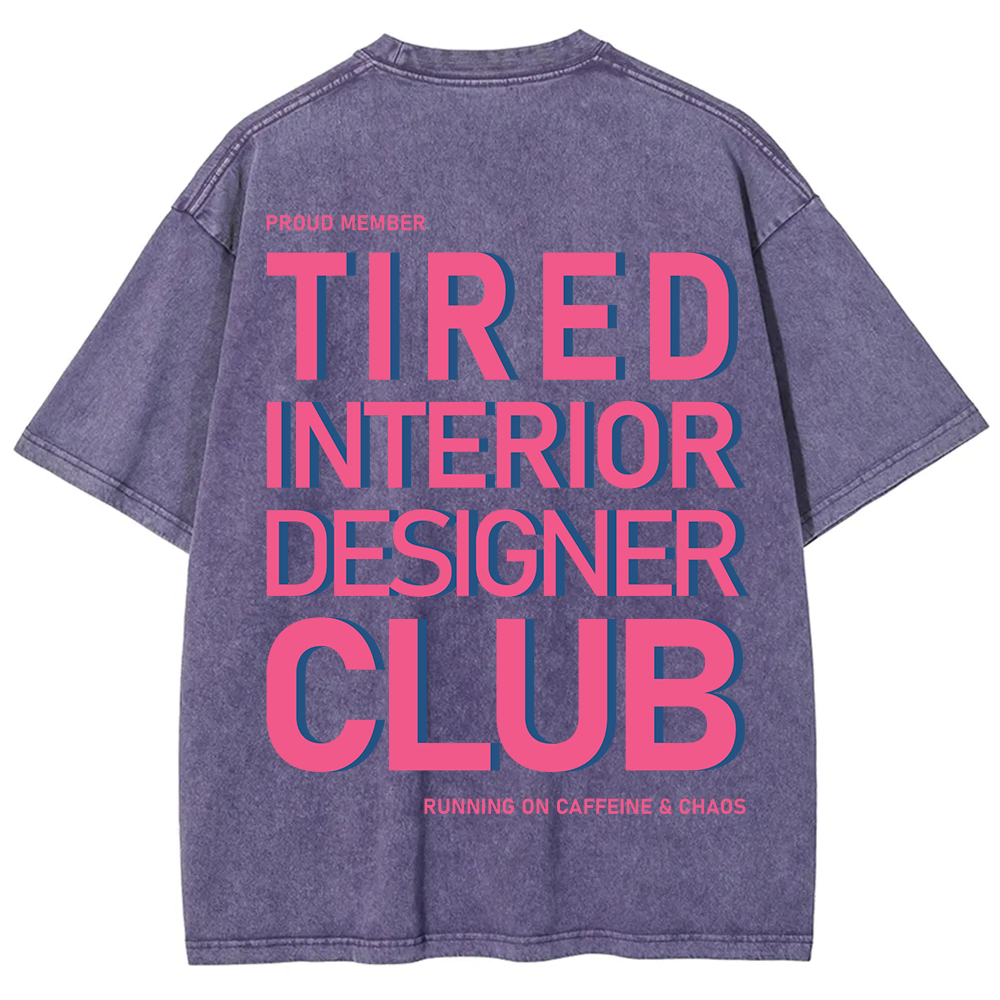 Interior Designer Club Unisex Fit Washed T-Shirt?