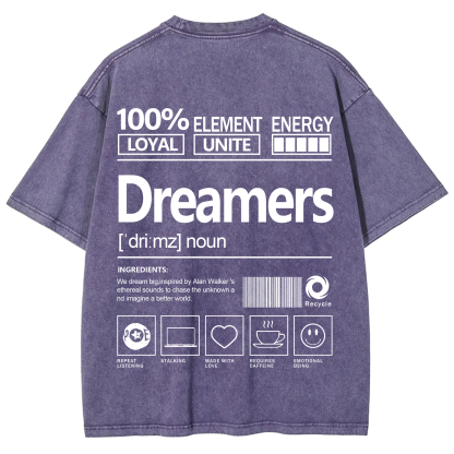 Dreamers  Unisex Fit Washed T-Shirt