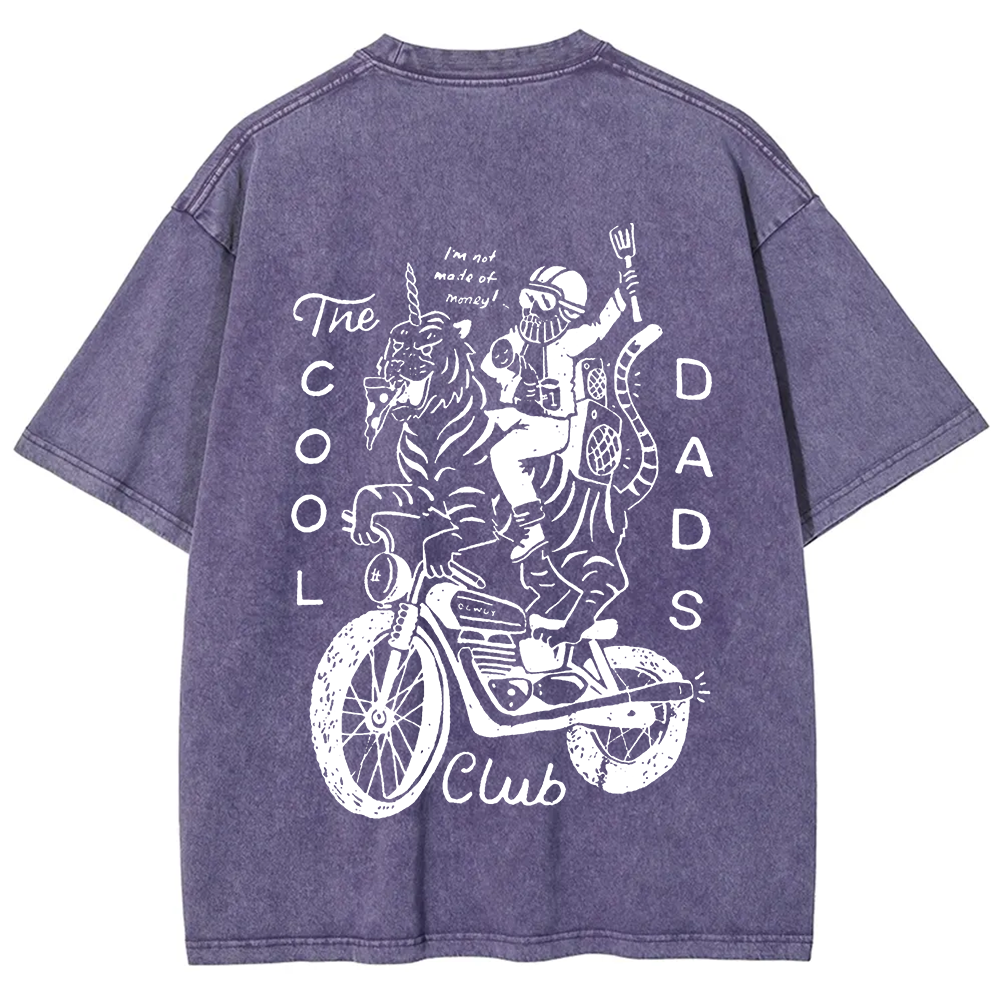 The Cool Dads Club Unisex Fit Washed T-Shirt