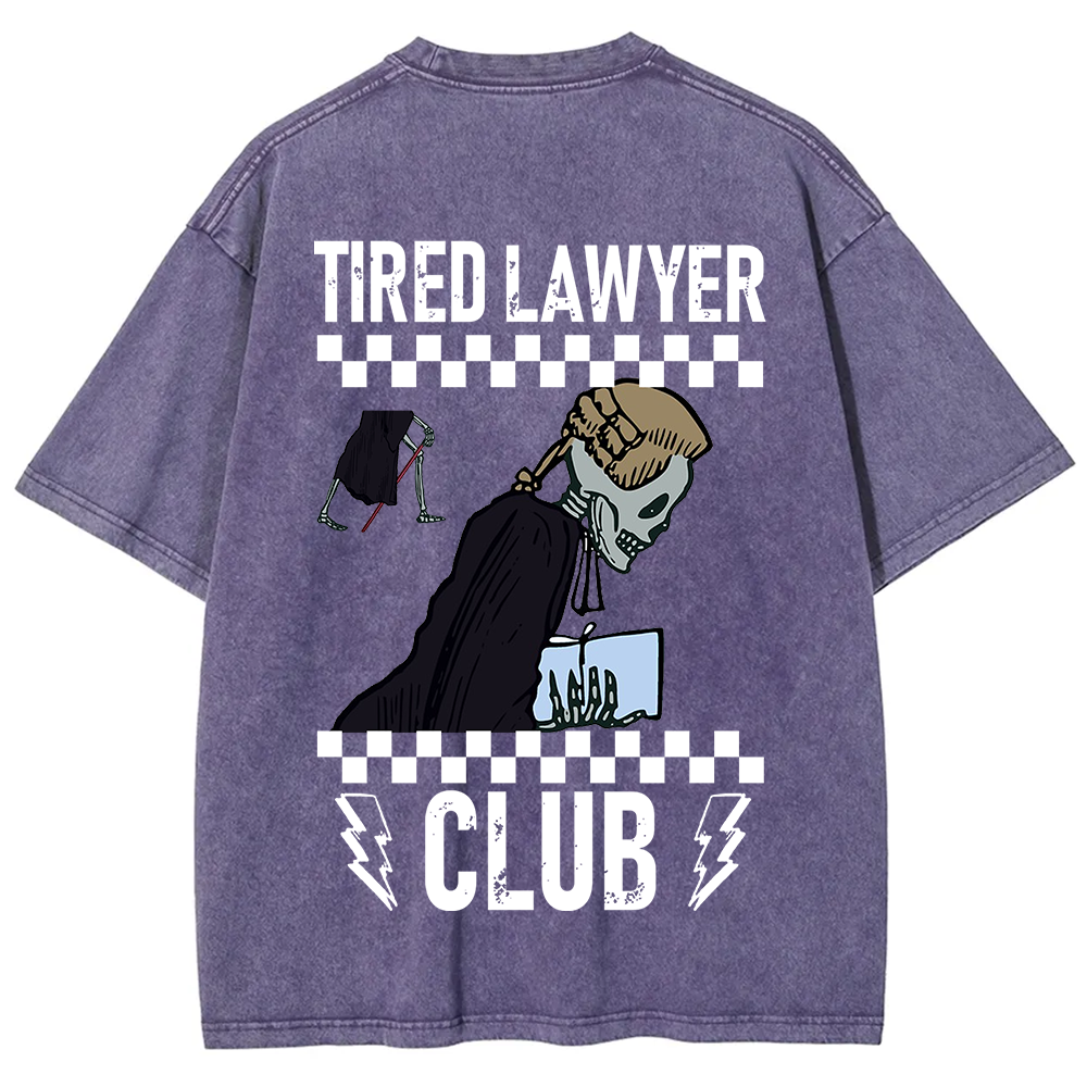 Tired Lawyer Club Unisex Fit Washed T-Shirt?
