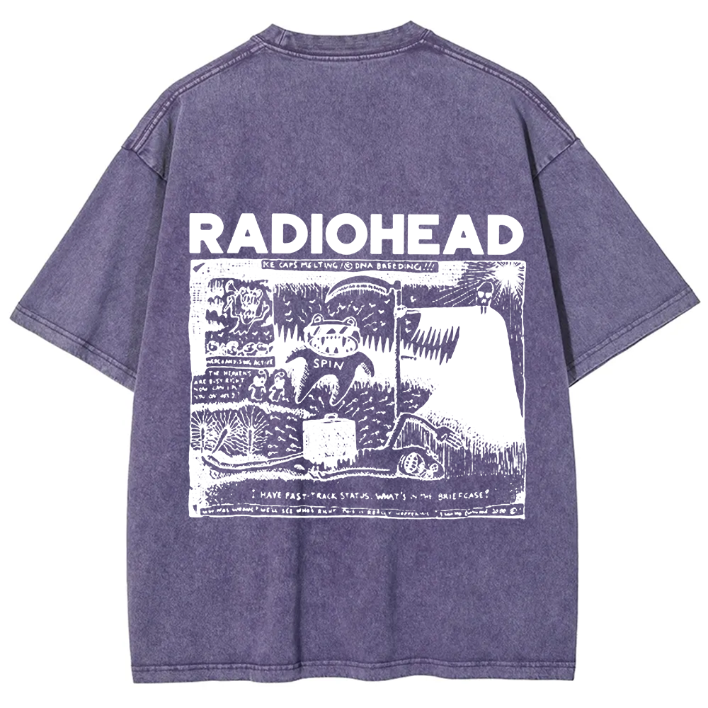 Unisex Cotton Radiohead Rock Band t-Shirt