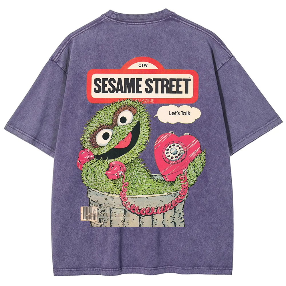 Ttalk Dirty Illustration Printed  t-Shirt