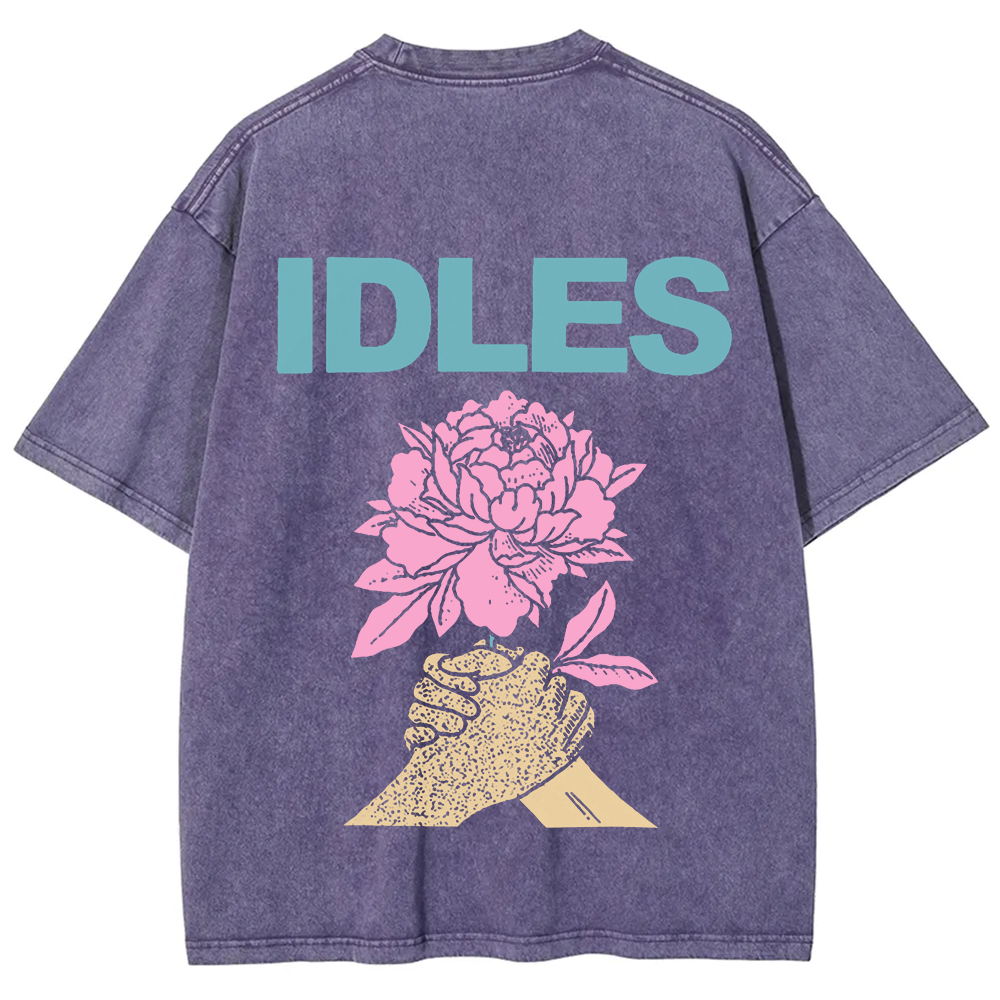  Idles Band Vintage Washed  t-Shirt