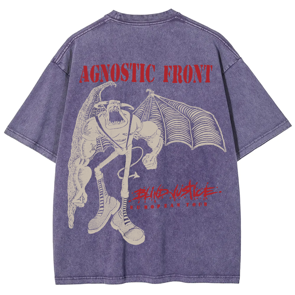 Agnostic Front Band Washed t-Shirt