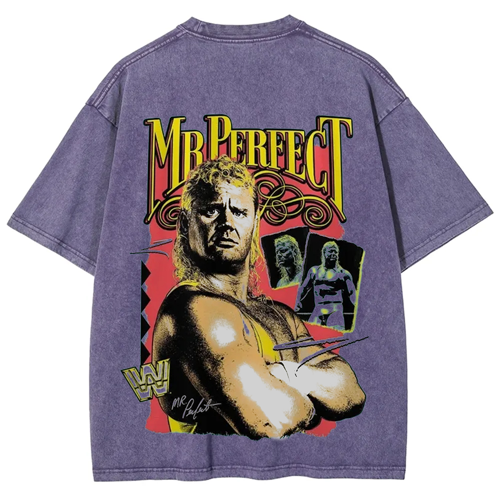 WWE Mr. Perfect Wrestling Casual Printed t-Shirt