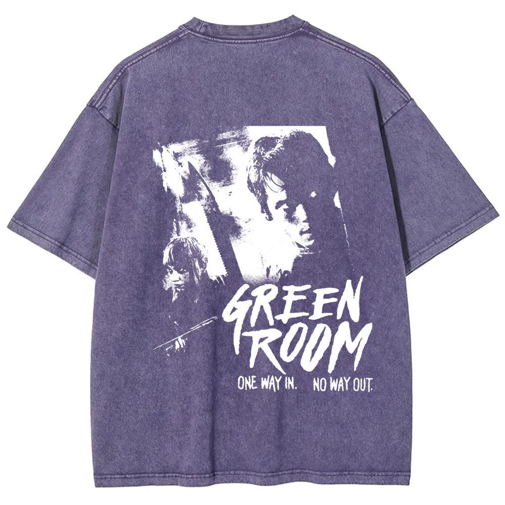 Unisex Vintage Washed  Green room horror movie 2015 t-Shirt