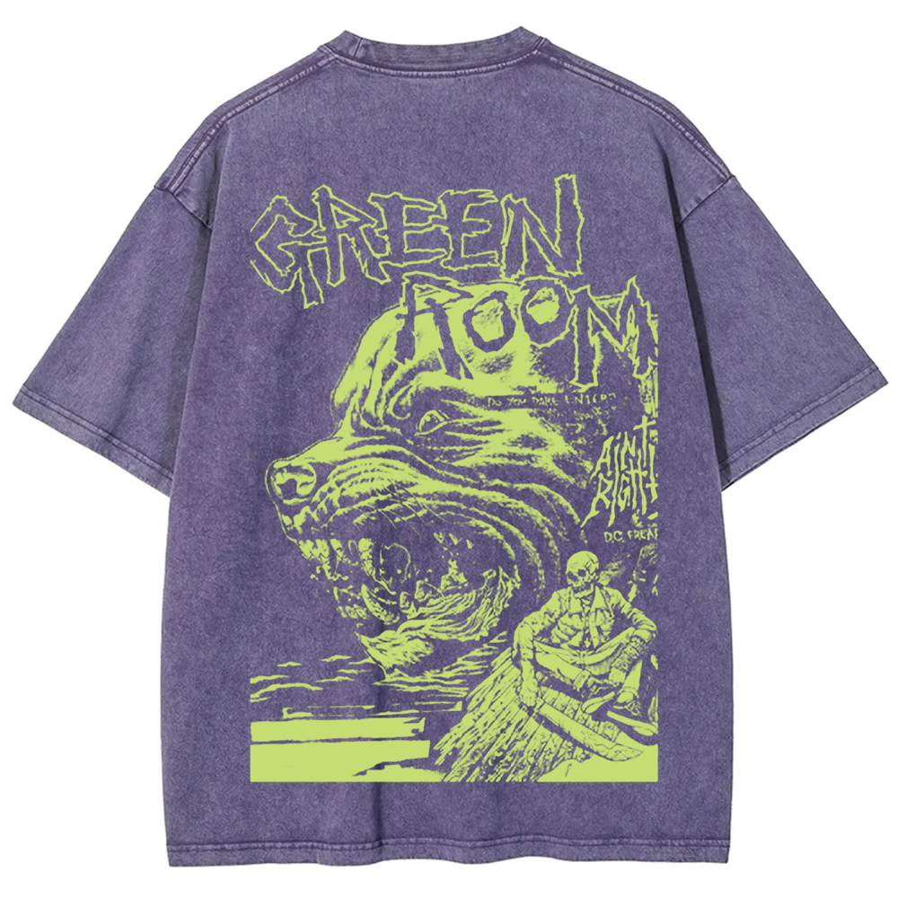 Unisex Vintage Washed  Green room horror movie 2015 t-Shirt