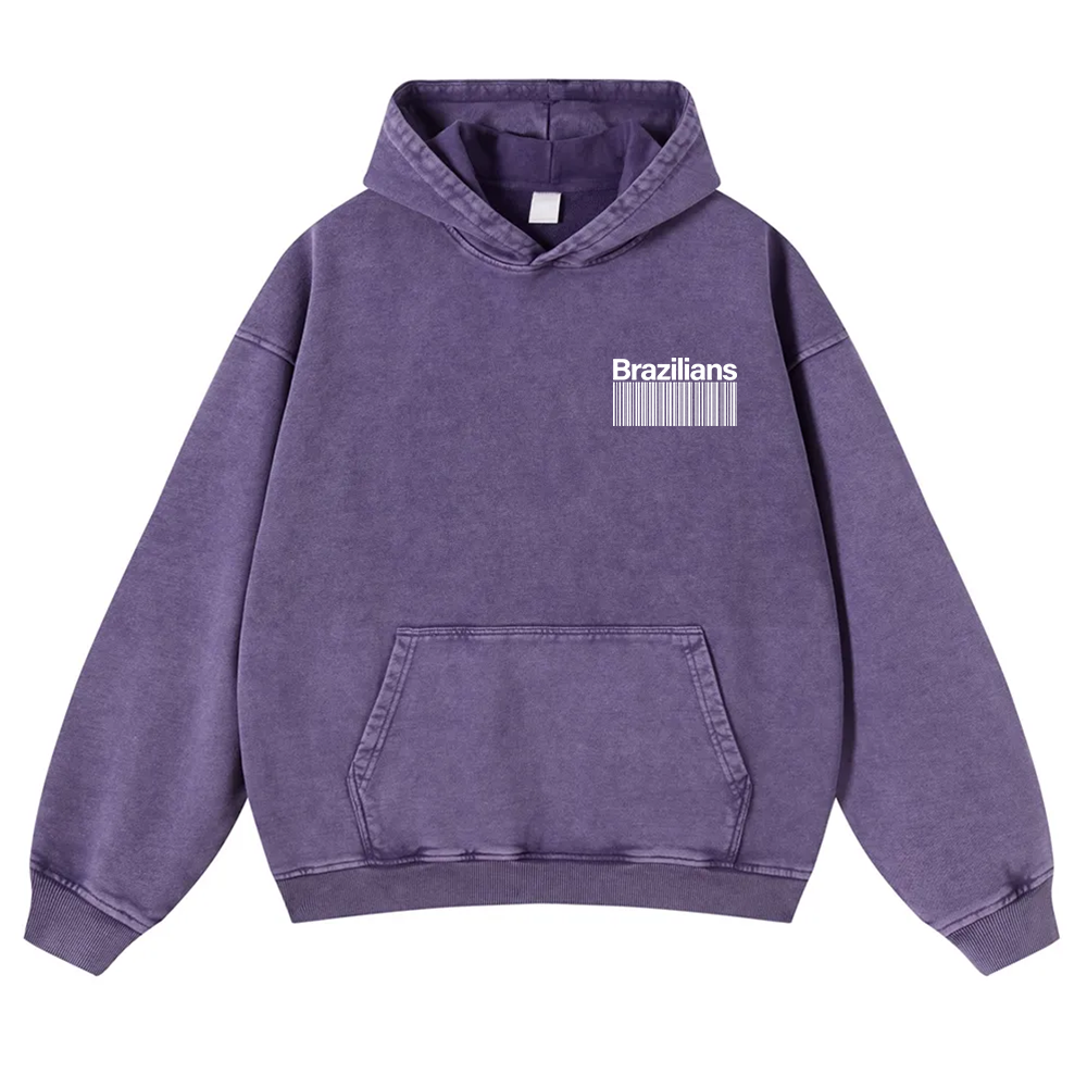 Brazilians Unisex Fit  Washed Hoodie wearishow