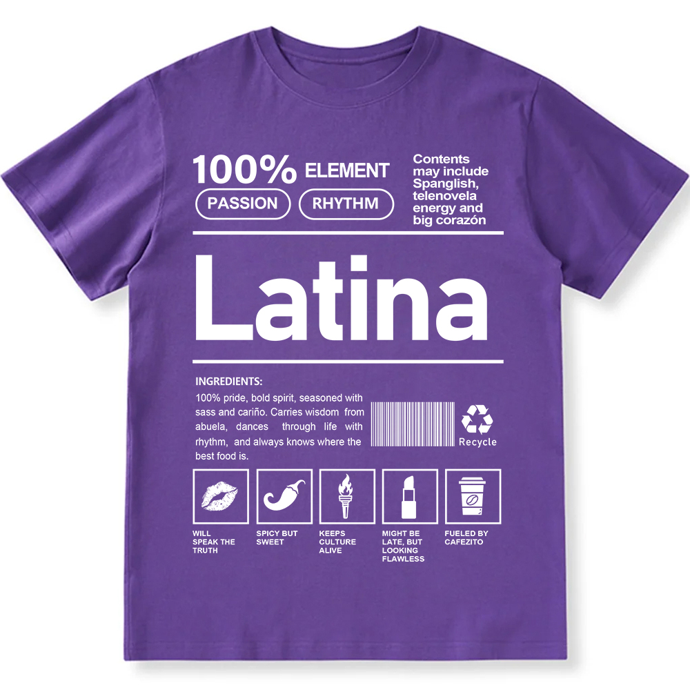Latina Unisex Fit  Cotton T-Shirt wearishow