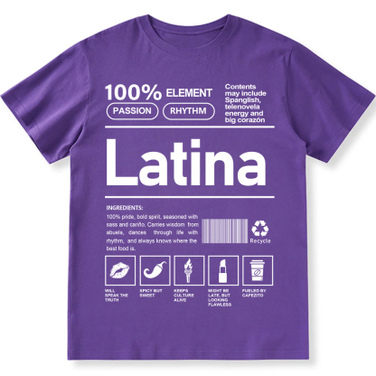 Latina Unisex Fit  Cotton T-Shirt wearishow