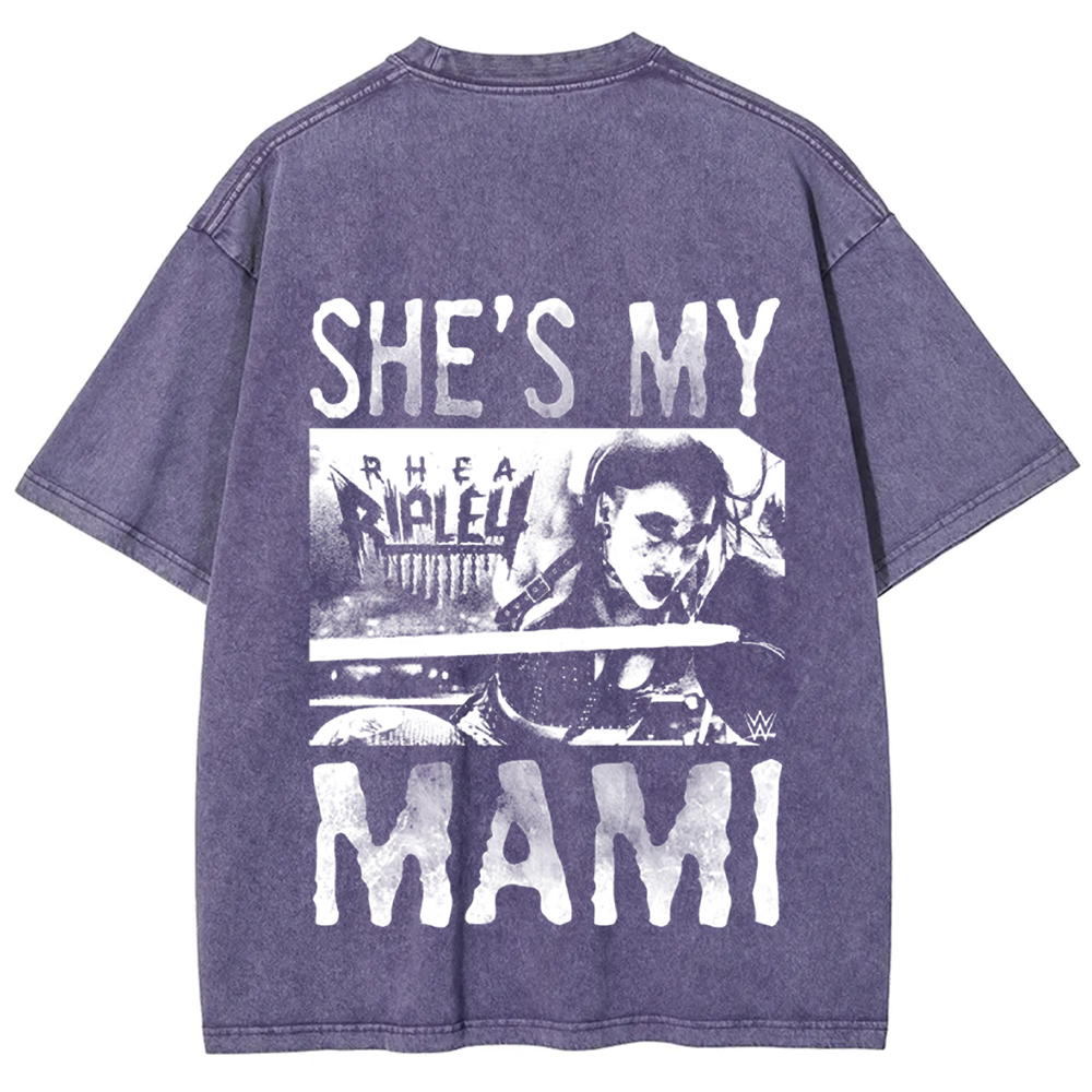 Unisex Vintage WWE Rhea Ripley "she is my mami " t-Shirt