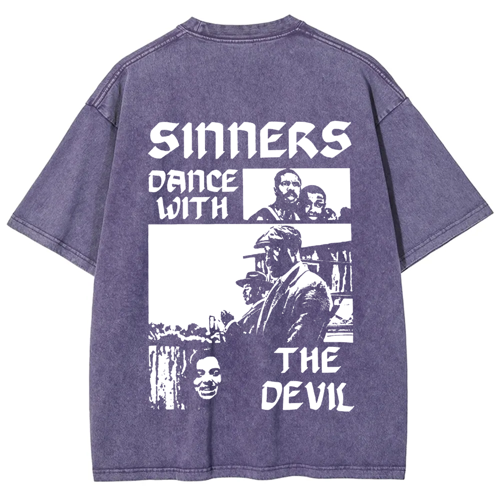 Unisex Vintage  Sinners Horror Movie t-Shirt